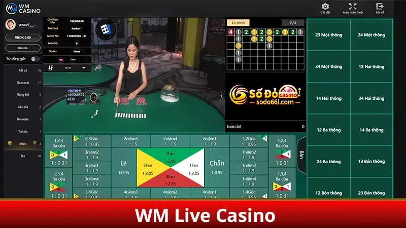 Chơi fantan tại WM Live Casino