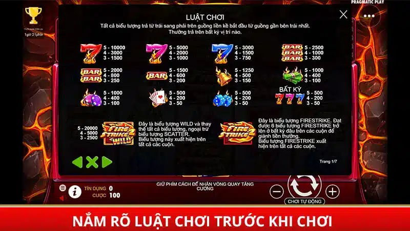 Tìm hiểu luật chơi trước khi bắt đầu